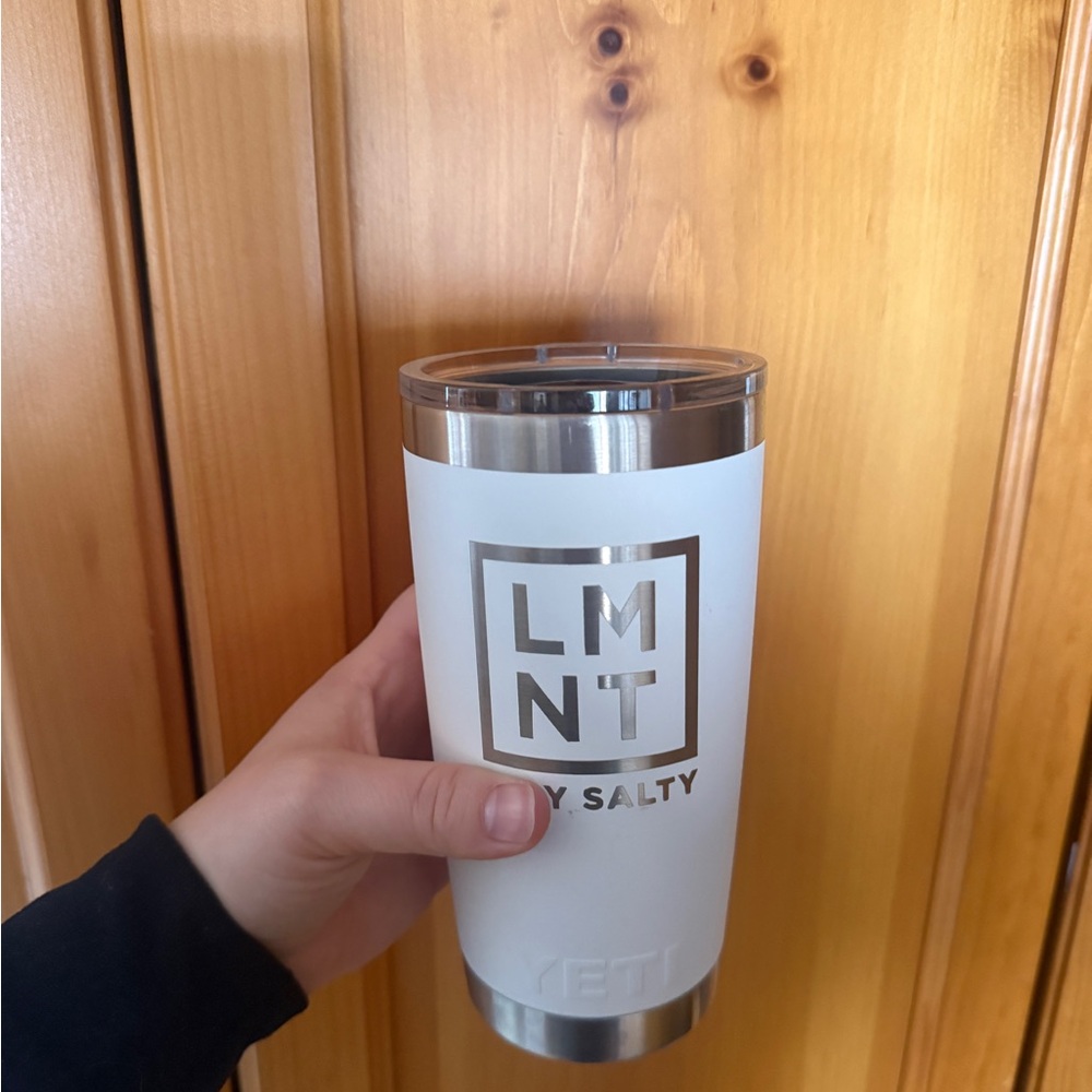 YETI White Branded 20 oz Tumbler